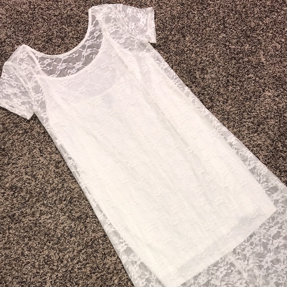 🐠WILD FABLE White Lace Overlay Summer Maxi Dress | NWOT! - Picture 3 of 5